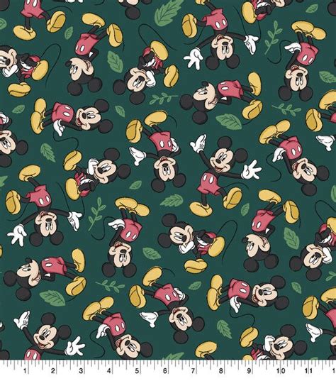 Disney Cotton Fabric Mickey Mouse Traditional Fall Joann