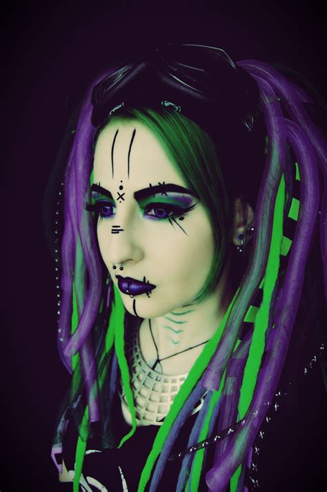 Emmaretta Cybergoth Goth Beauty Cybergoth Style