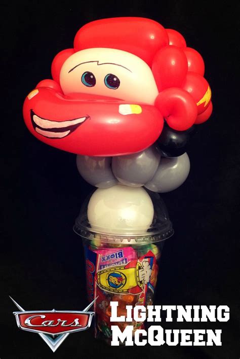 Lightning Mcqueen Balloon Candy Cup Qualatex Balloons Candy Cup