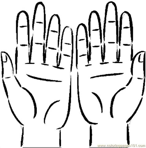 Hands 07 Coloring Page for Kids - Free Body Printable Coloring Pages Online for Kids