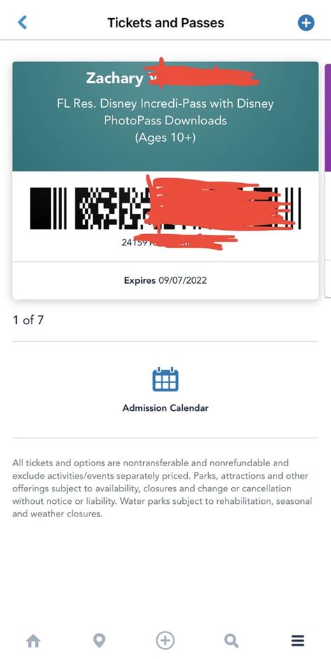 Barcodes Added To Tickets On My Disney Experience Anyone Know What