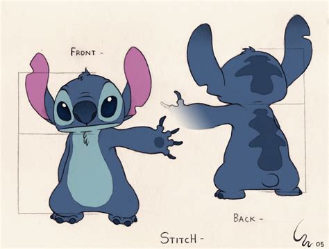 Stitch Character Model Sheet Character Concept Disney Concept Art