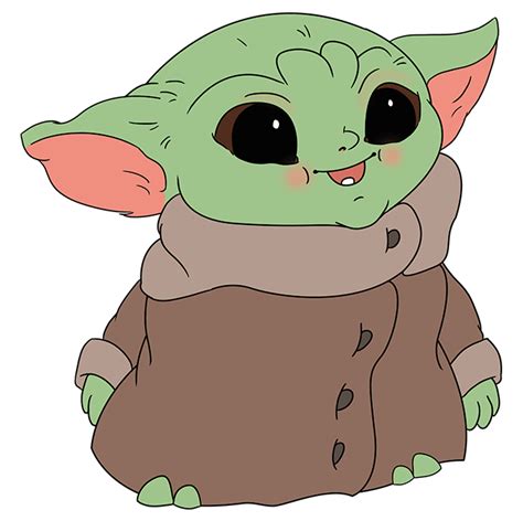 Baby Yoda Outline Png Starwarsdayworld