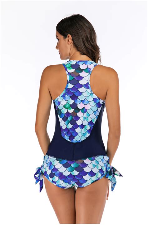 Amazon Com Mermaid Fish Scale Bikini Woman Female Swimsuit Sexy Suit