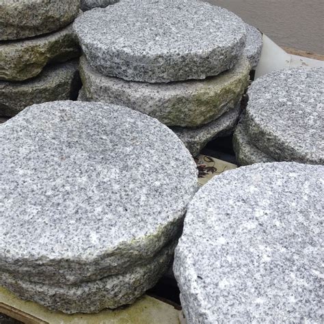 Round Granite Stepping Stones For Japanese Gardens