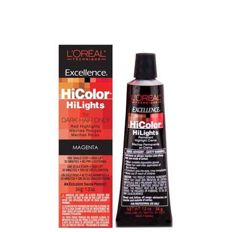 l oreal excellence hicolor red magenta highlights 1 2