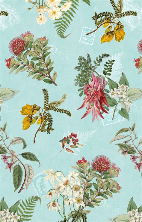 Pin By Morag Jackson On Wallpaper Floral Wallpaper Retro Wallpaper