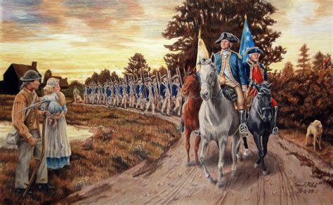 Final Road To Liberty By Henry Kidd Washington And Rochambeau