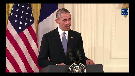 President Obama Holds A Joint Press Conference With President Hollande
