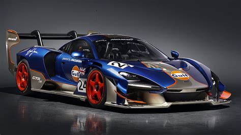 McLaren Senna GTR LM 825 2 Gulf And Background McLaren Gulf HD