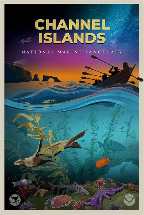 Channel Islands National Marine Sanctuary Poster Office Of National