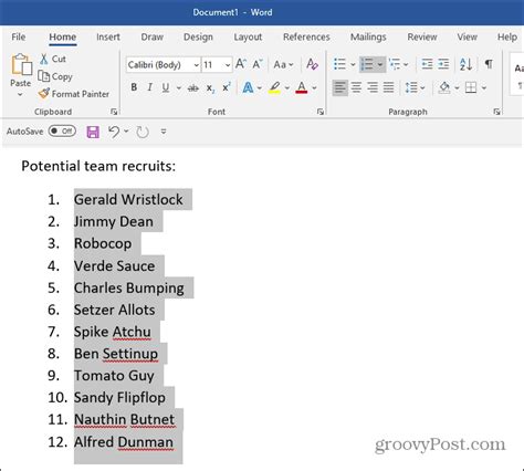 How To Sort Microsoft Word Lists Alphabetically