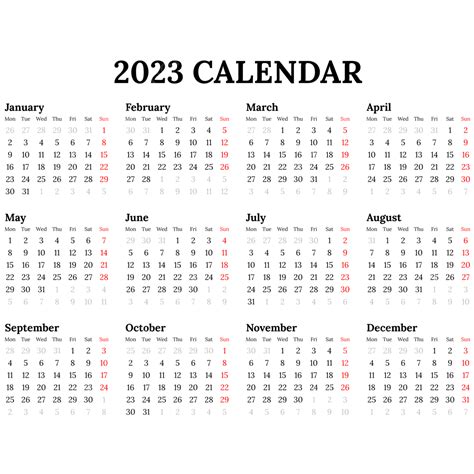 Simple 2023 Calendar Minimalist Kalender Calendar 2023 2023 Calendar