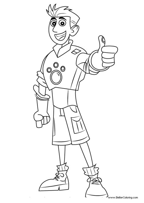 Wild Kratts Coloring Pages Chris Kratt - Free Printable Coloring Pages