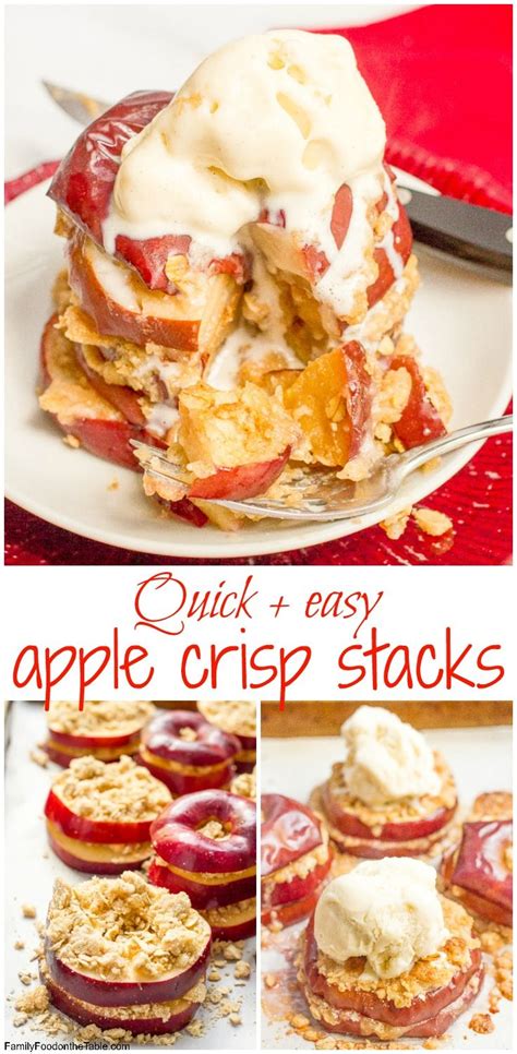 Easy healthy apple crisp stacks | Recipe | Dessert recipes ...