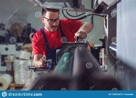 Preparing Machine For Printing Maintenance Engineer Repair Modern