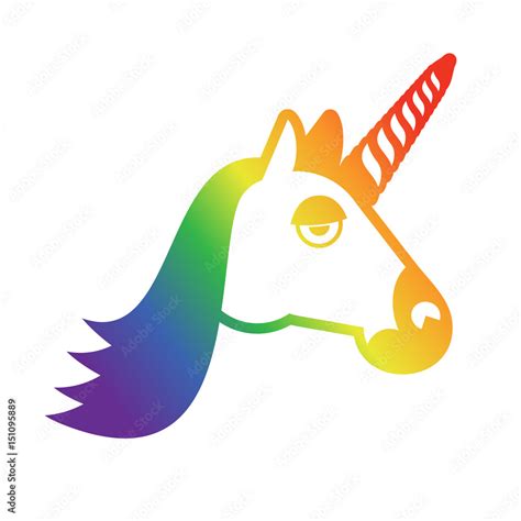 LGBT Sign Unicorn And Rainbow Symbol Of Gays And Lesbians Bisexuals And Transgender People