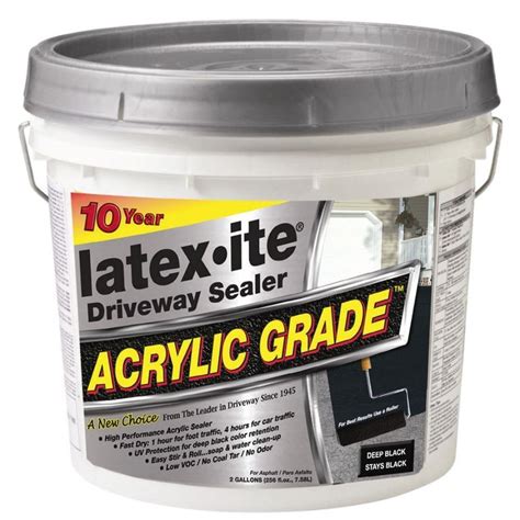 Latex Ite 2 Gal Acrylic Grade Driveway Sealer 31766 The Home Depot