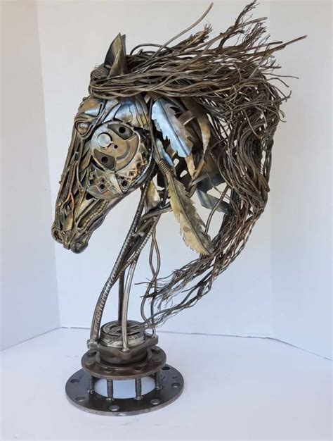 Metal Horse Head Horse Sculpture Metal Horse Art Sculpture By Archie