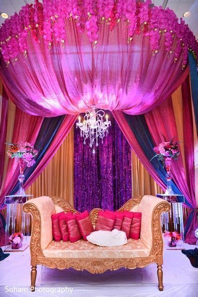 This Colorful Indian Wedding Reception Features Beautiful Floral And