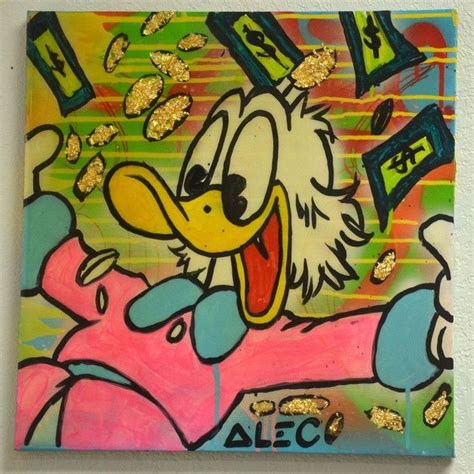Alec Monopoly Original Alec Monopoly Acrylic Scrooge Painting With