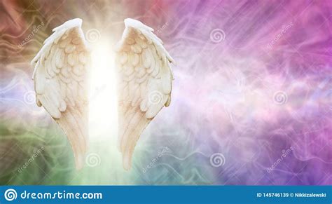 Ask Your Angels Message Background Stock Illustration - Illustration of ...