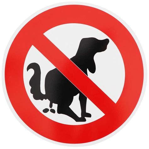 Für alle grundstückbesitzter ein hilfreicher. Verkehrsschild Verbot-Schild Hund mit Kot Verkehrszeichen ...