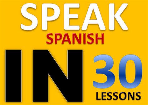 Speak Spanish In 30 Lessons Editorial Jema