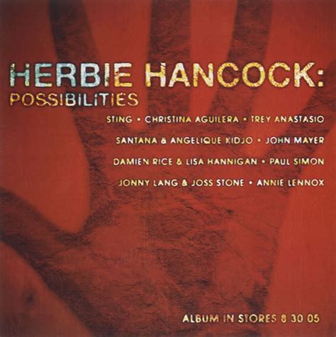 Herbie Hancock Possibilities Usa Cd Recordable Cd R Acetate Possibilities Herbie Hancock 453780