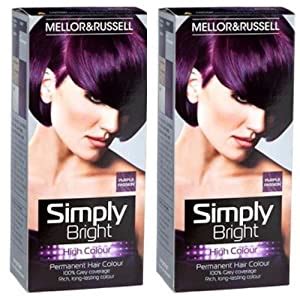 Punky plum hair dye is a complete blend of moisturizing colors. 2 x Simply Bright Purple Passion High Colour Permanent ...
