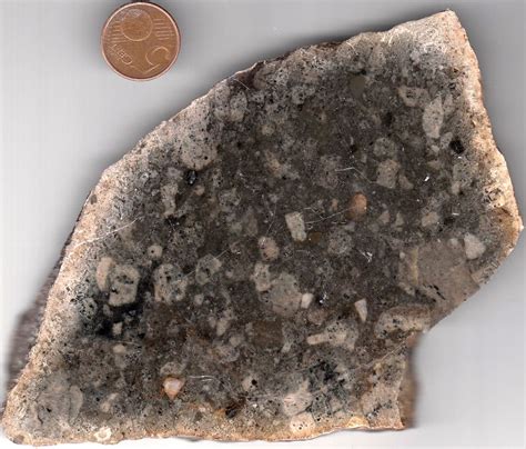 Meteorite Impact Breccia Fig 2 Polymictic Impact Breccia Polished