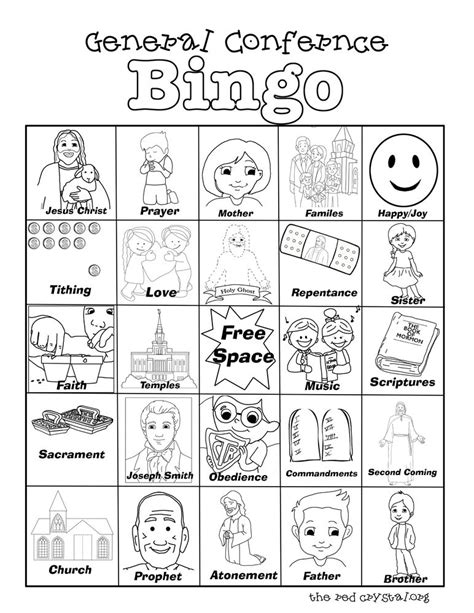 General Conference Bingo Free Printable