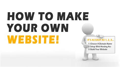 How To Make Your Own Website Youtube