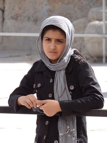 Young Iranian Girl At Archaeological Site Persepolis C Flickr