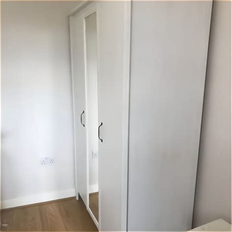 Slight damage to the varnish but easily repaired with a light sand and revarnish see the third photo item has been disassembled ready for collection. Ikea Rakke Wardrobe for sale in UK | View 36 bargains