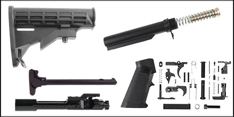 Stock Buffer Tube Kit Omega Ar 15m16 Carbine Mil Spec Buttstock