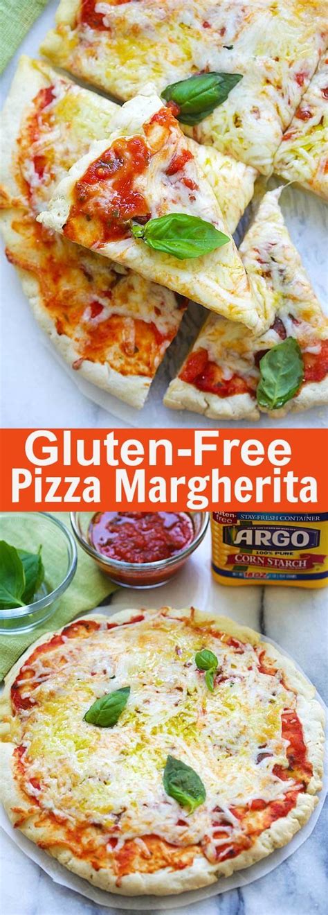 Homemade Pizza Margherita With Gluten Free Crust Made With Argo Corn