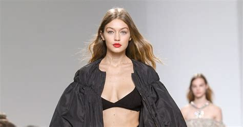 Gigi Hadid Strips To Tiny Underwear As She Returns To The Catwalk Hours After Kim Kardashian