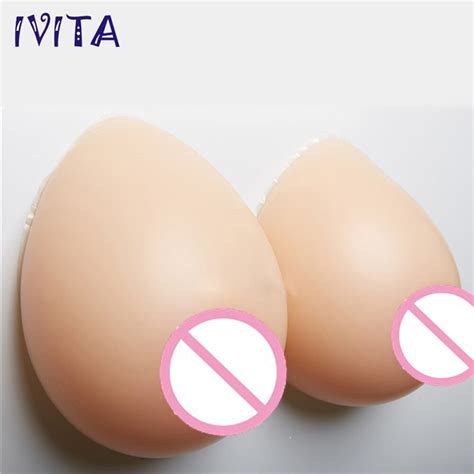 Ivita 2400g Fake Boobs Realistic Silicone Breast Forms Transvestite Enhancer Shemale Mastectomy