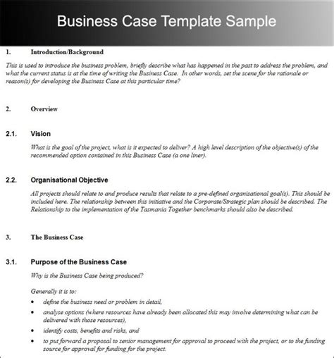 A case study sounds like a death penalty for the majority of students. Business Case Template | Business case template, Business ...