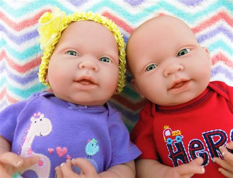 Reborn Twins Baby Boy Girl Doll Preemie 15 Inches Washable Berenguer