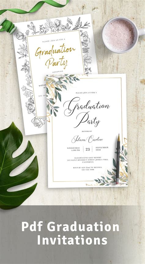 Create an account at mixbook.com or log into your existing account. Pdf Graduation Invitations - Use Templates To Create Your Own Invitations in 2021 | Graduation ...