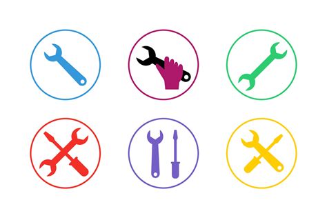 Colorful Repair Icon Set 2292747 Vector Art At Vecteezy