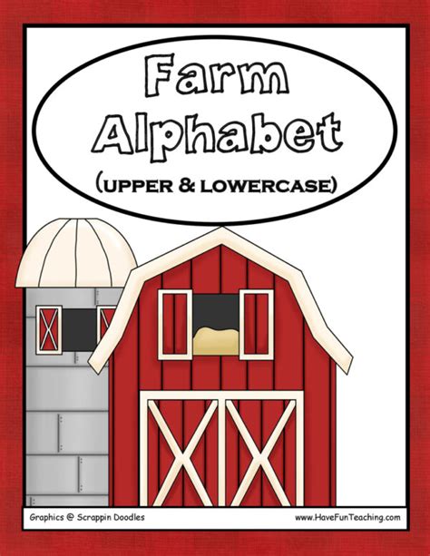 Farm Alphabet Letter Matching Activity Have Fun Teaching