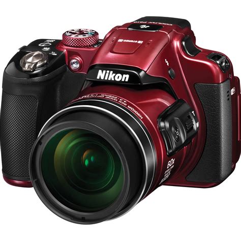 Nikon Coolpix P610 Digital Camera Red 26489 Bandh Photo Video
