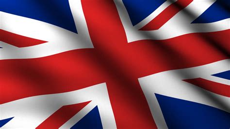 Flag United Kingdom High Resolution Detail Stock Footage Video 100