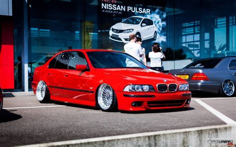 Red And Stanced Bmw 5 E39