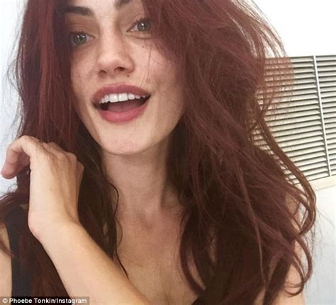 Phoebe Tonkin Debuts Little Mermaid Inspired Hair With A Makeup Free
