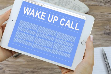 Free Of Charge Creative Commons Wake Up Call Image Tablet 1