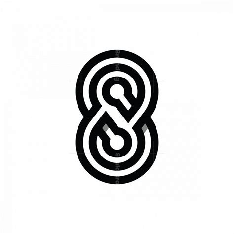 Tech Number 8 Logo Logo Design Minimal Logo Design Number 8